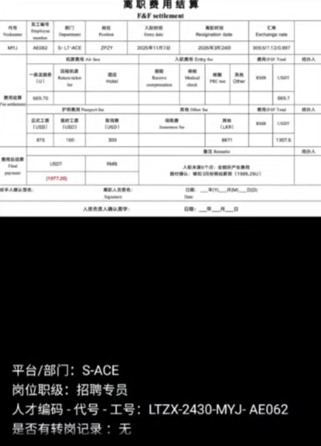 曝光斯里兰卡九台亚博集团,人事老兵离职维权